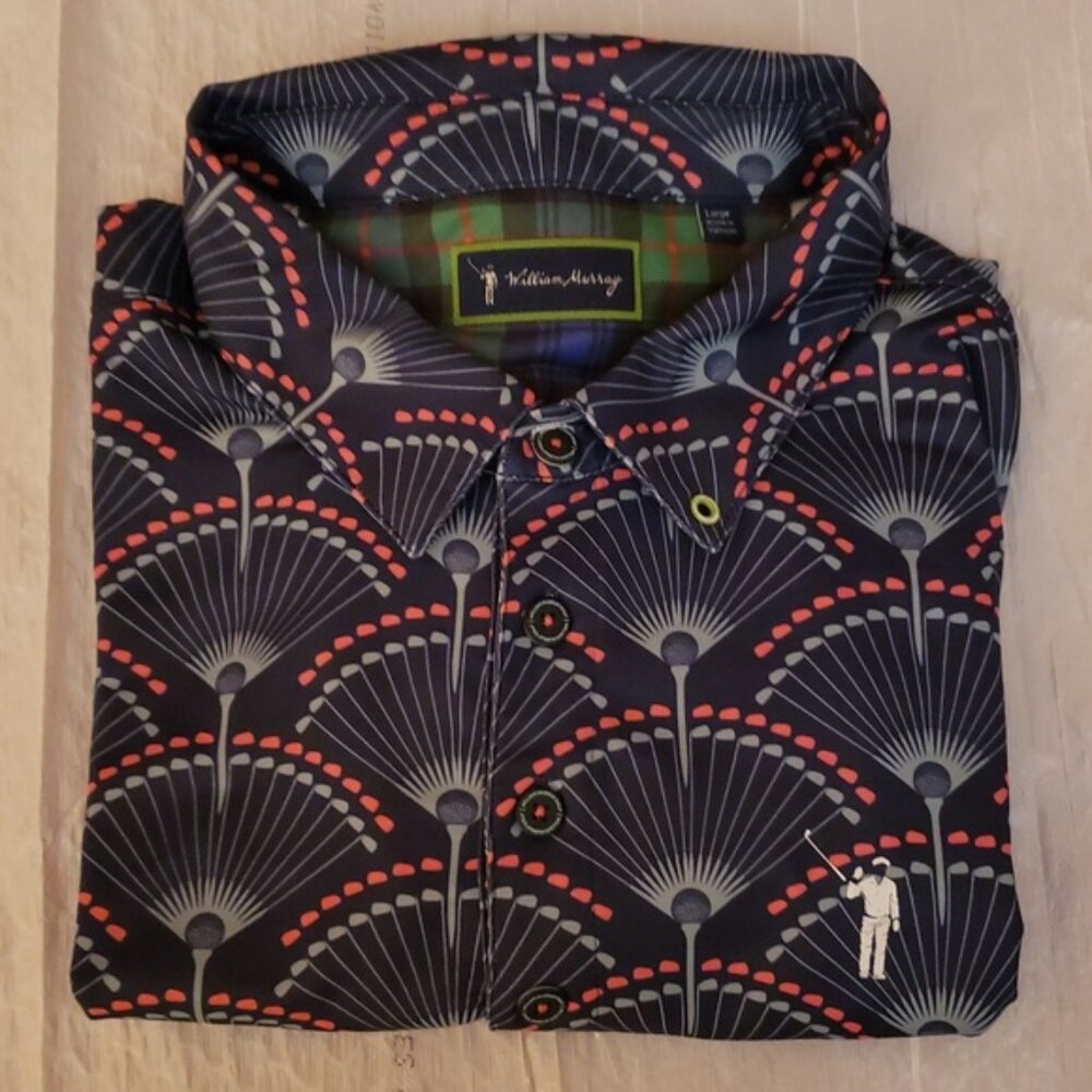William Murray Putting On The Ritz Art Deco Golf Club Print Polo